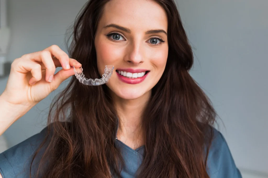 Esempio di mascherine trasparenti Invisalign